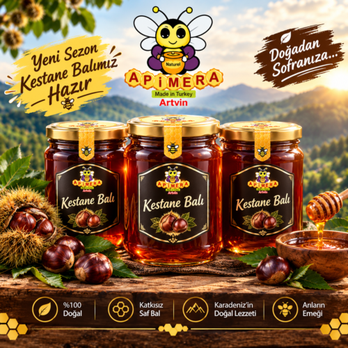 Apimera, Kestane Balı (Daha Hafif) 850g